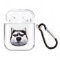 For AirPods 1/2 transparent protective case with cute pattern