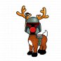 ABoMinaTioN #6: Boba the Fett Nosed Reindeer STICKER 3" Die Cut,   Glossy