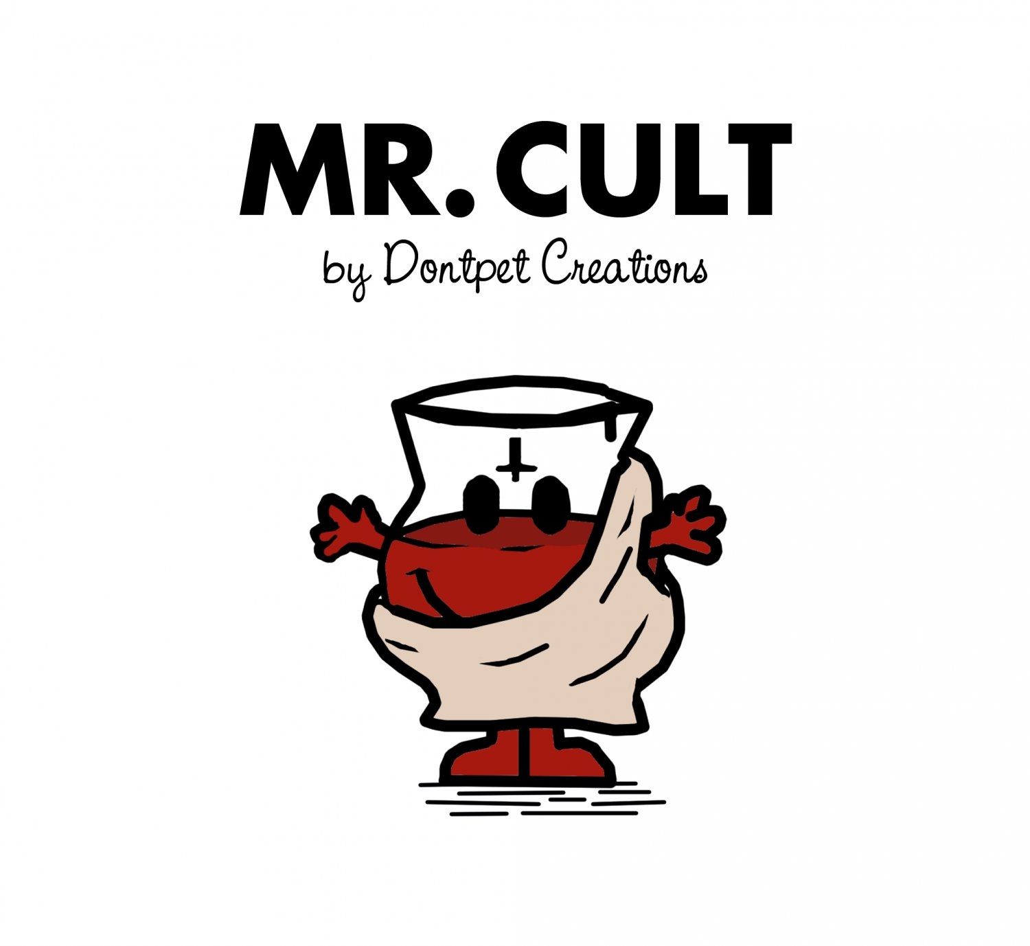 Mr. Cult STICKER - 3"x3"   Glossy, (Mista Men #2)