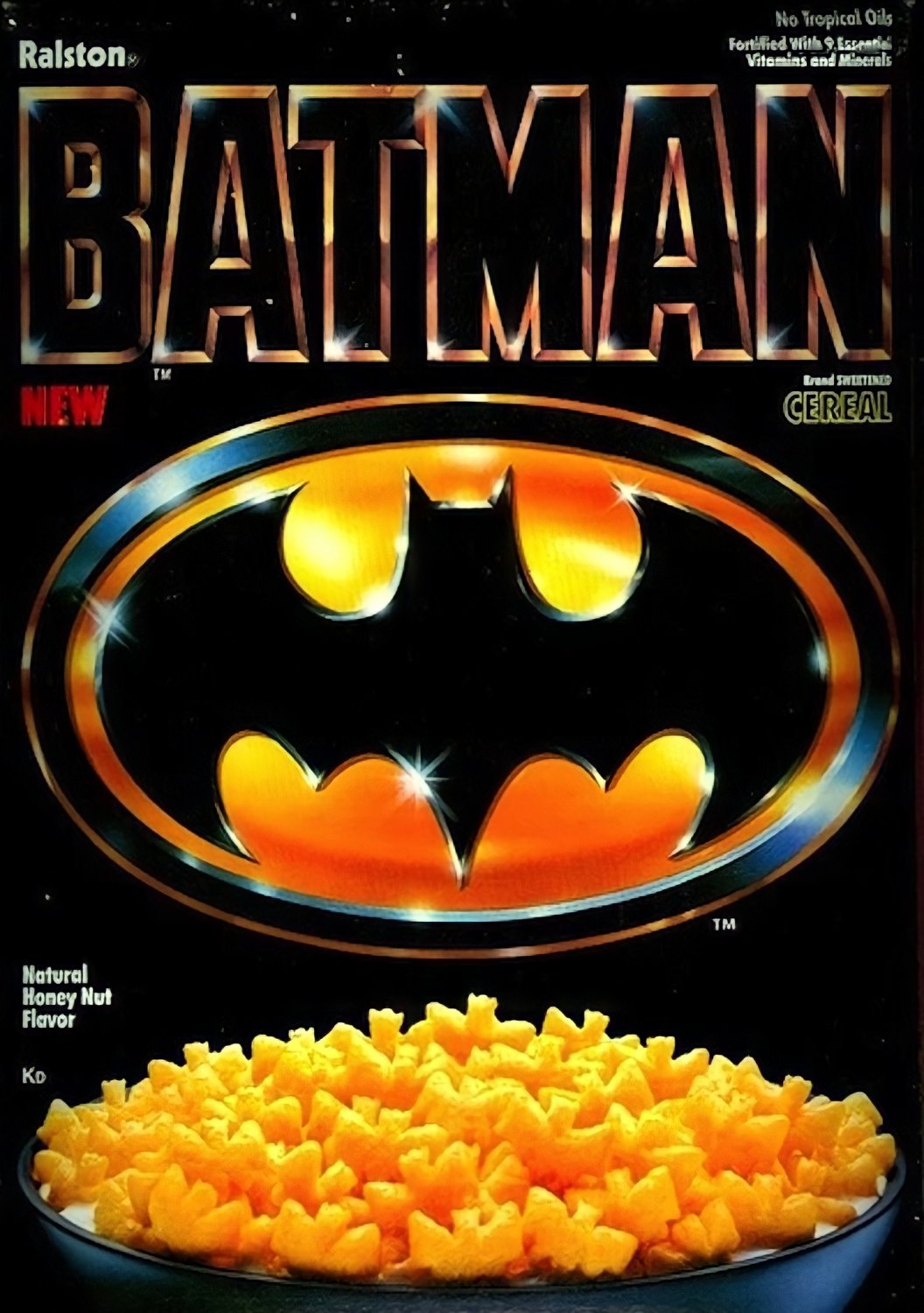 Batman Cereal â�¢ Abandoned Cereal Stickers â�¢ 3" Glossy  (AI Enhanced!)