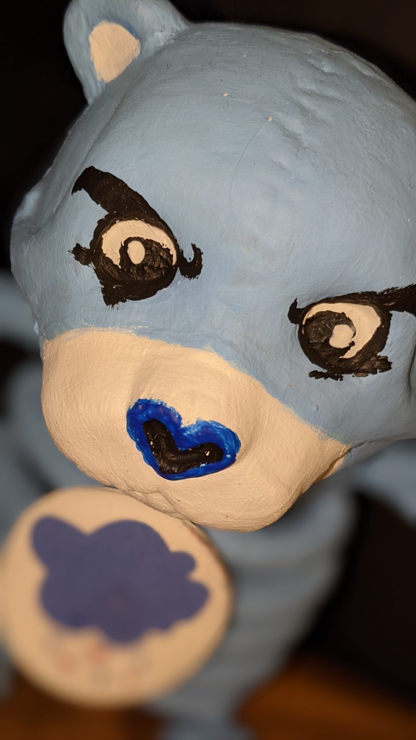 Grumpy Bear - Care Bears Skeleton - Hand-Painted plastic skeleton