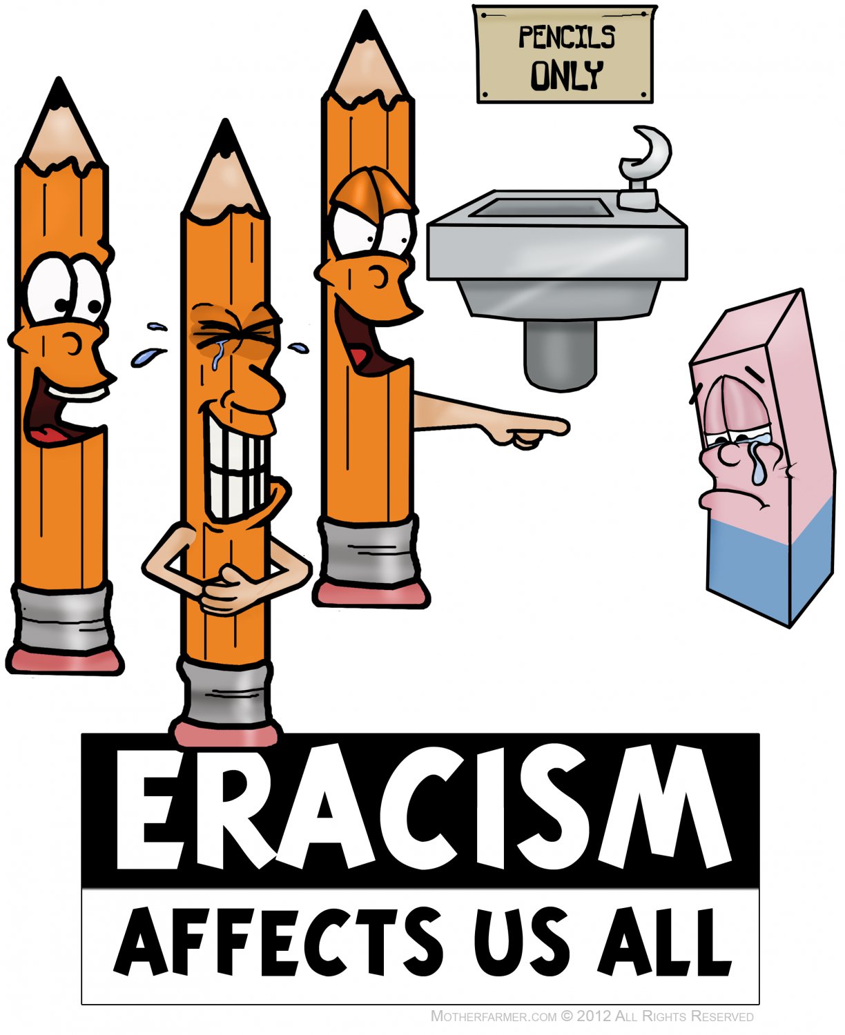 Eracism STICKER 3" Waterproof, Glossy, Die Cut