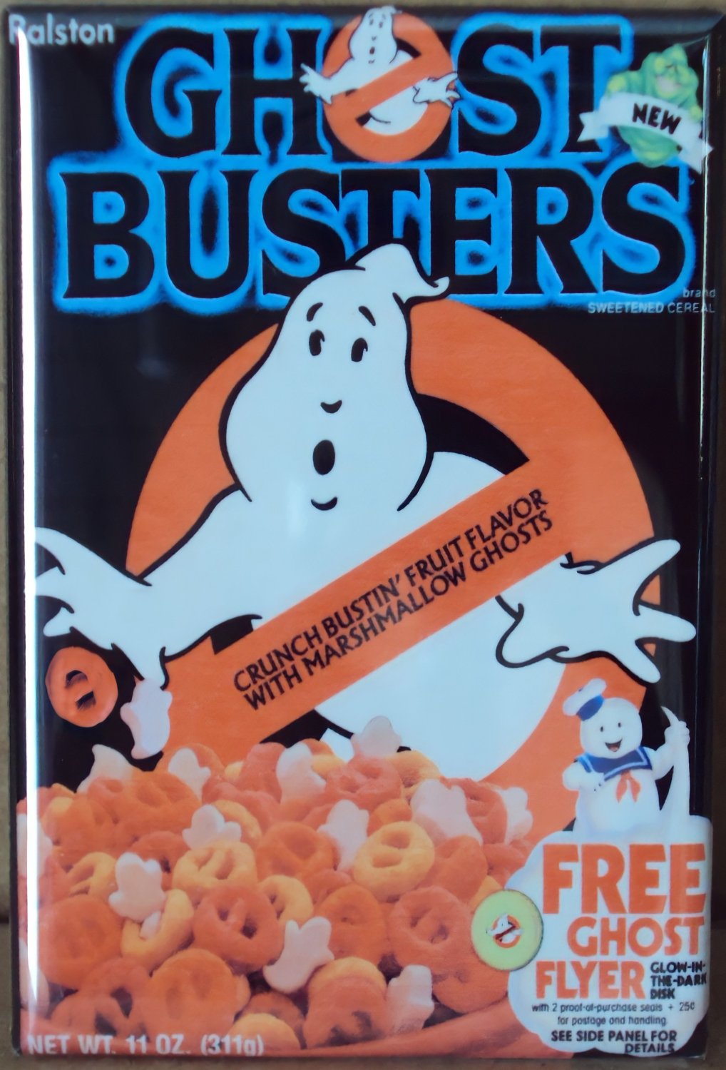 Ghostbusters Cereal STICKER 3" Glossy,  (AI Enhanced!)