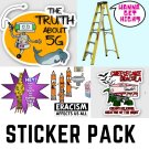 Funny Stickers Pack #3 - FIVE Sticker Pack