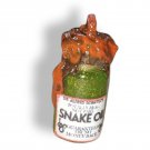 Snake Oil Shimmer Snow Globe style Pendant - GREEN