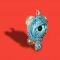 Steampunk Blue Cyclops Eye Pendant [0047]