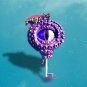 Eyeball Key Necklace surrounded by tentacles - Purple  [0041]