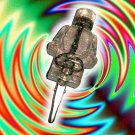 Lego Man, Jewellery Ninja/Cigarette Clip - Clear w/ Sparkles & Steampunk Style Key