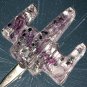 Star Wars X-Wing "Cigarette" Clip - Transparent with Glitter (Hand-Made / Each Clip is Unique)