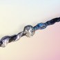 Magic Wand, Metallic Blue with Silver Ball of Stars 10" - Resin Coated