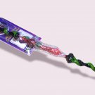 Magic Wand, Jewellery Ninja/Cigarette Clip - Red, Green Blacklight Reactive Accents! (Resin Coated)