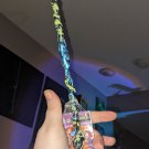Magic Wand with turquoise stone, Green and Blue with a resin finish