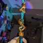 Glow in the Dark Green Resin Skull Magic Wand: Handmade with Durable Epoxy Resin Finish