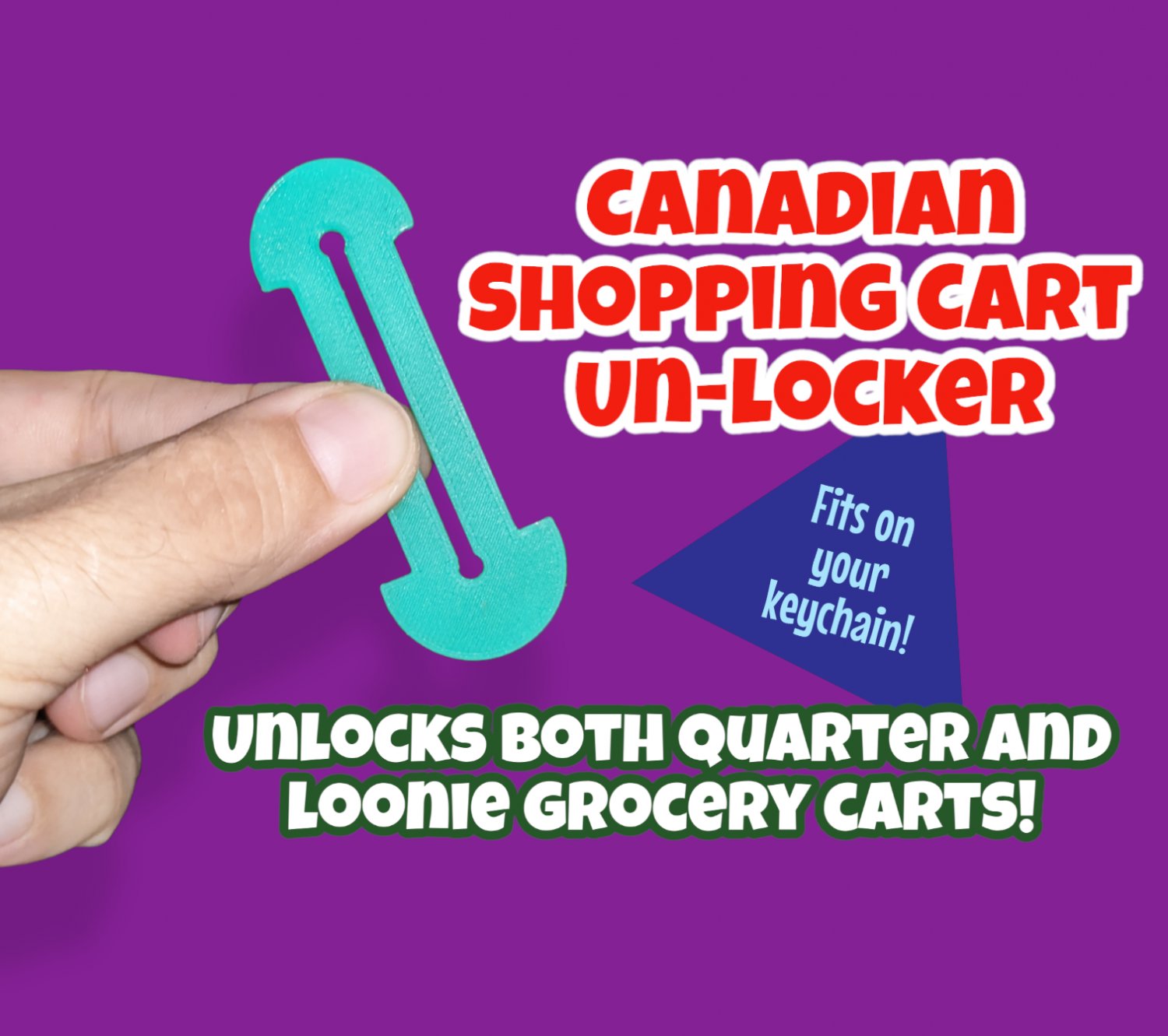 Grocery Cart UnLocker (Canada) Unlocks Quarter and Loonie carts