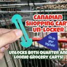 Grocery Cart Un-Locker (Canada) Unlocks Quarter and Loonie carts