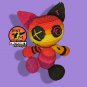 Crocheted Sunset Coloured Zombie Cat Handmade &acirc;�&cent; 12" Crocheted Plush [D0001]