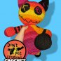 Crocheted Sunset Coloured Zombie Cat Handmade &acirc;�&cent; 12" Crocheted Plush [D0001]