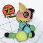 Fluorescent Pastel Zombie Cat Plush &acirc;�&cent; 12" Crocheted Toy for Cat Lovers and Zombies Fans [D0006]
