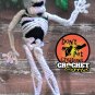 Crochet Skeleton Plush &acirc;�&cent; Hauntingly Cute 11" Amigurumi [D0009]