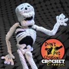 Crochet Skeleton Plush • Hauntingly Cute 11" Amigurumi [D0009]