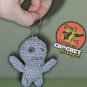 Crochet Voodoo Doll Keychain &acirc;�&cent; 4" Tall Handmade Amigurumi [D0010]