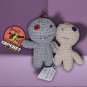 Crochet Voodoo Doll Keychain &acirc;�&cent; 4" Tall Handmade Amigurumi [D0010]