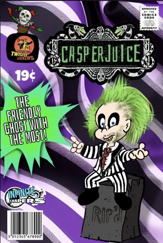 Beetlejuice / Casper the Friendly Ghost Multiverse Mashup &acirc;�&cent; Infinite Caspers &acirc;�&cent; 3&Acirc;&frac12;" Sticker