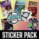 "Infinite Caspers Series" Sticker Pack #2 • Pop-Culture Icons (Set of 5)