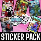 "Infinite Caspers Series" Sticker Pack #3 • Monsters & Villains (Set of 5)