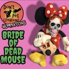 Bride of Dead Mouse - ABoMiNaTioN #21 (Zombie Minnie Mouse) (One of a Kind Upcycled Plush Artwork)