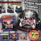 Predator Head Sculpture. 5 Inches Tall, ne of a kind