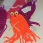 YIP YIP (Sesame Street Alien) Handmade Amigurumi Keychain - 6.5" Tall Collectible (Orange) [D]
