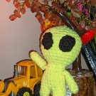 Alien Plush (Yellow) Crochet • 4.5" Handmade Amigurumi [D]