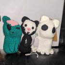 3-in-1 HallowCat • Crochet Plush Skeleton Cat w/ Ghost & Zombie Skins • 6" Handmade Amigurumi