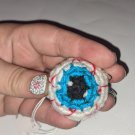 Eyeball Keychain - Handmade Crocheted Amigurumi, 1.5"