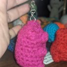 Purple, Gummie Bear Keychain, Crochet Plush 2" - Handmade Amigurumi