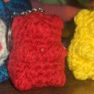 Red, Gummie Bear Keychain, Crochet Plush 2" - Handmade Amigurumi