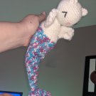 Cat Mermaid, Crochet Plush 12" - Handmade Amigurumi