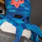 Blue Octopus Crochet Plush 5" - Handmade Amigurumi