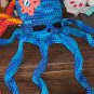 Blue Octopus Crochet Plush 5" - Handmade Amigurumi