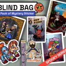Spooky Sticker blind bag - 6 PACK - Receive a mystery pack of Vinyl Stickers