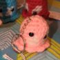 PACMAN Keychain • PINK - 2" tall Pinky Pac-Man Ghost crocheted - Amigurumi