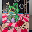 "The Ladder" acrylic on canvas original painting. 12" w x 16" h