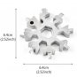 18 In 1 Stainless Tool MultiTool Portable Snowflake Shape Key-Chain Screwdriver