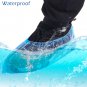 100x Waterproof Disposable Shoe Covers Overshoes Protector Plastic
