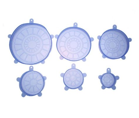 6pcs Universal Silicone Stretch Suction Pot