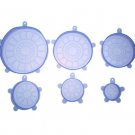 6pcs Universal Silicone Stretch Suction Pot