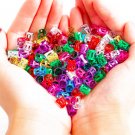 100pcs 8x9mm Mixed Beads Adjustable Hair Braids Dreadlock