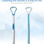 1pc Tongue Brush Tongue Cleaning Scraper Food Grade Single Tongue Scraper