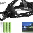 Most Powerful Headlamp 8000LM Head lamp USB Rechargeable Headlight Waterproof